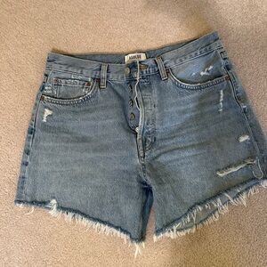 Agolde Blue Jean Shorts High-Waisted